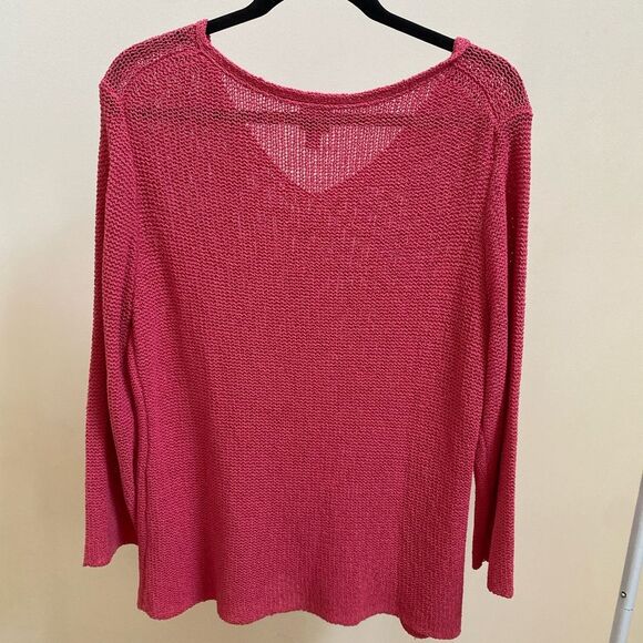 Eileen Fisher V-Neck Pullover Sweater - Picture 3 of 5